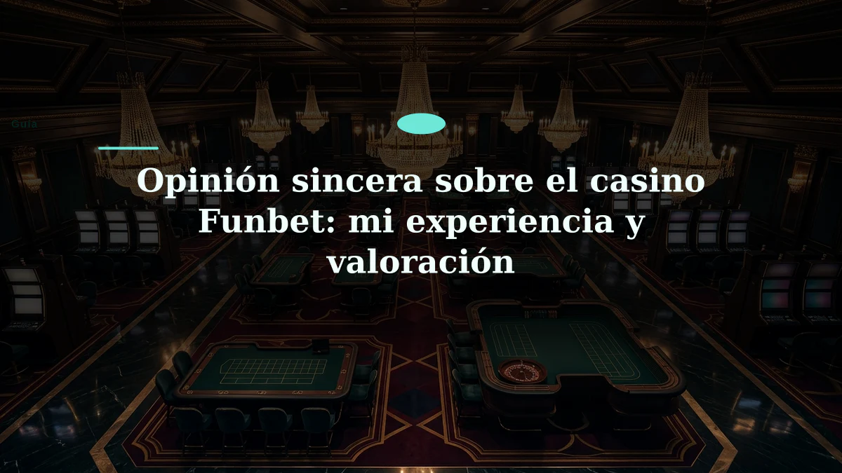 Opinión sincera sobre el casino Funbet: mi experiencia y valoración