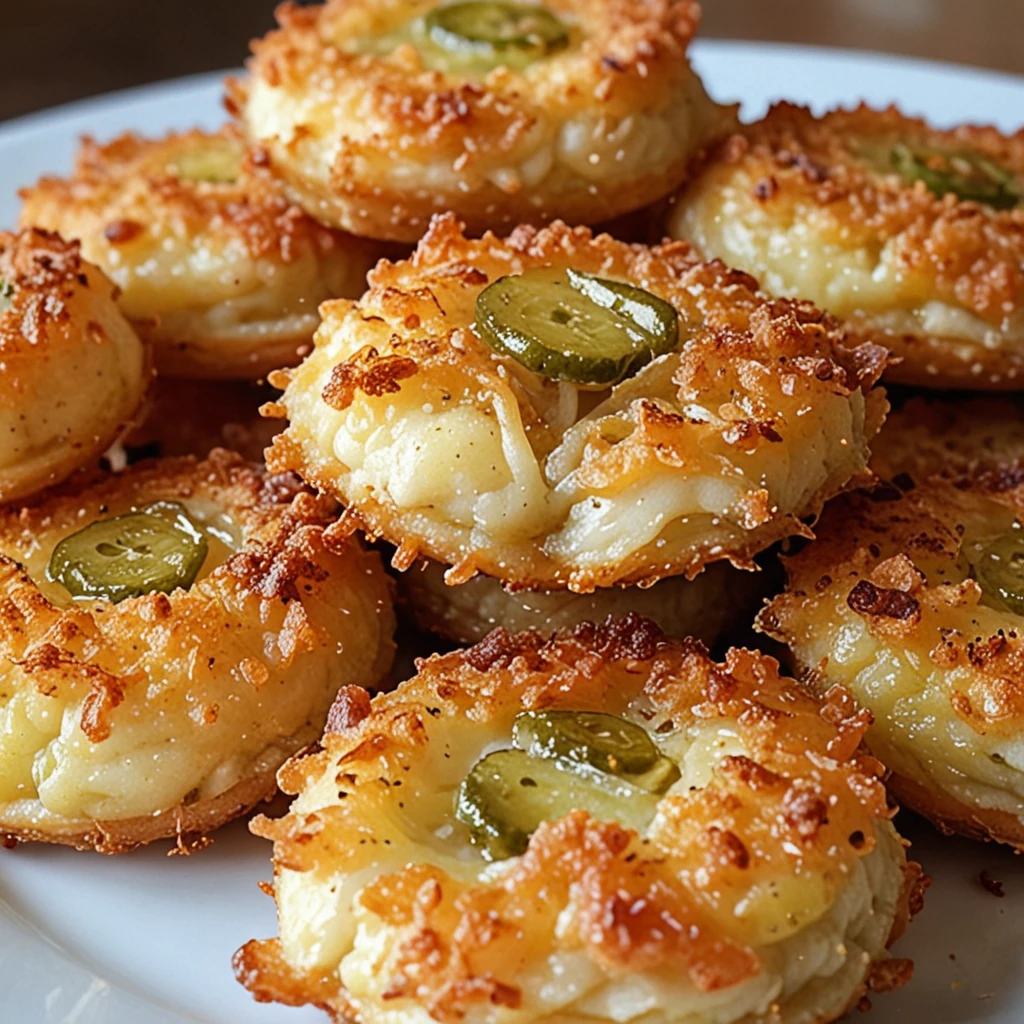 Crispy Pickle Cheese Bites Recipe for Snacking