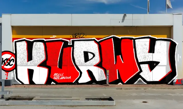 Graffiti artwork by vandald
