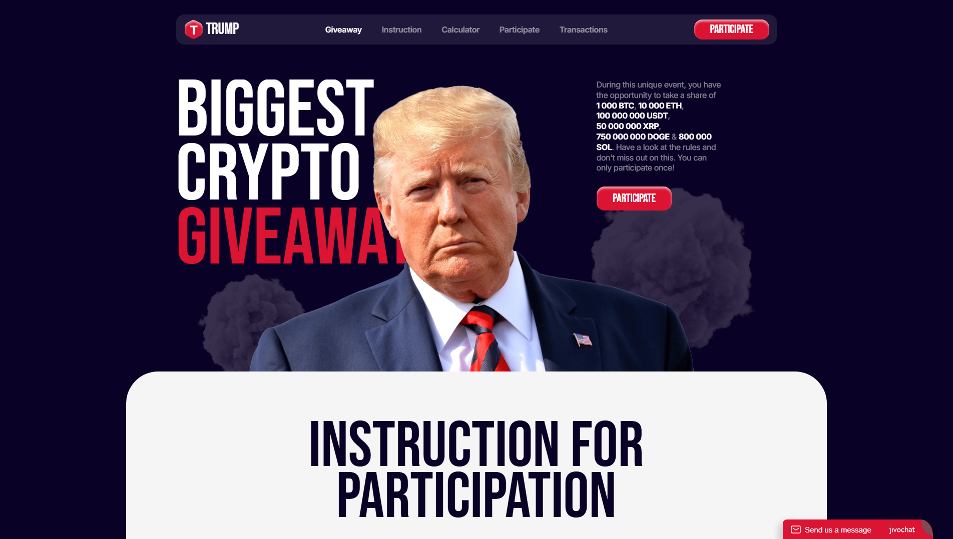 Stored capture of trump-over.com
