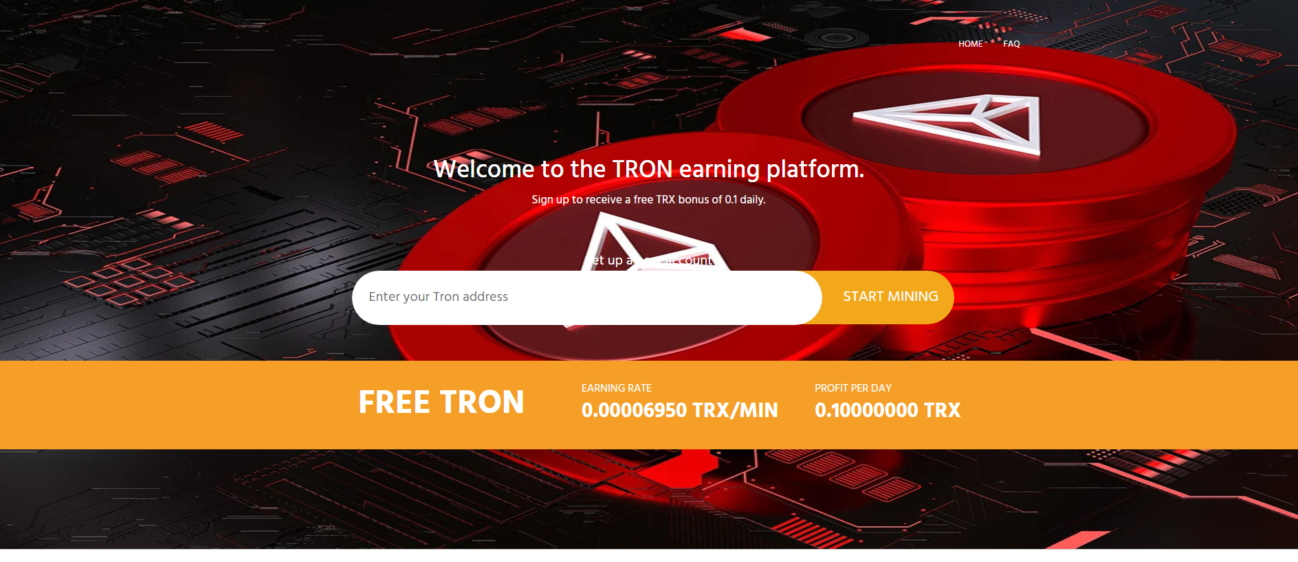 Stored capture of mail.tronminer.click