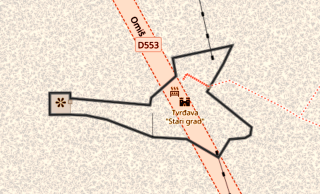 Starigrad-Fortress-Omi-map