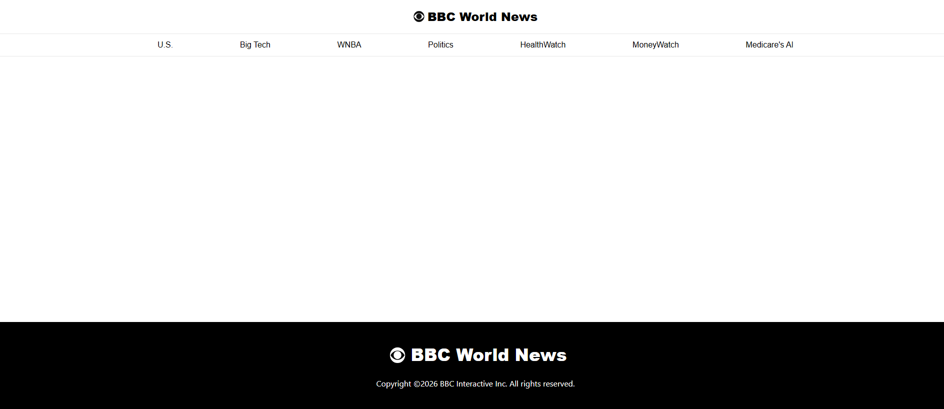 Stored capture of bbc-world-news.com