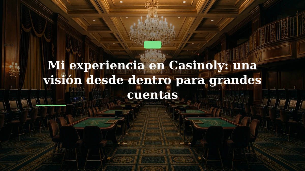 Mi experiencia en Casinoly: una visión desde dentro para grandes cuentas