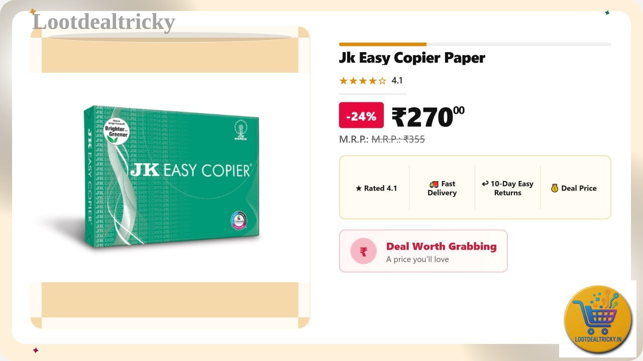 Jk Easy Copier – Just ₹270 | Lowest Price Deal Jk Easy Copier – Just ₹270 | Lowest Price Deal