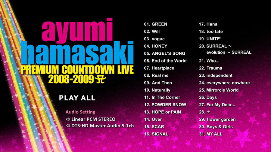 浜崎あゆみ PREMIUM COUNTDOWN LIVE 2008-2009 A ライブ J-POPアーティスト ライブブルーレイ限定盤 Blu-ray