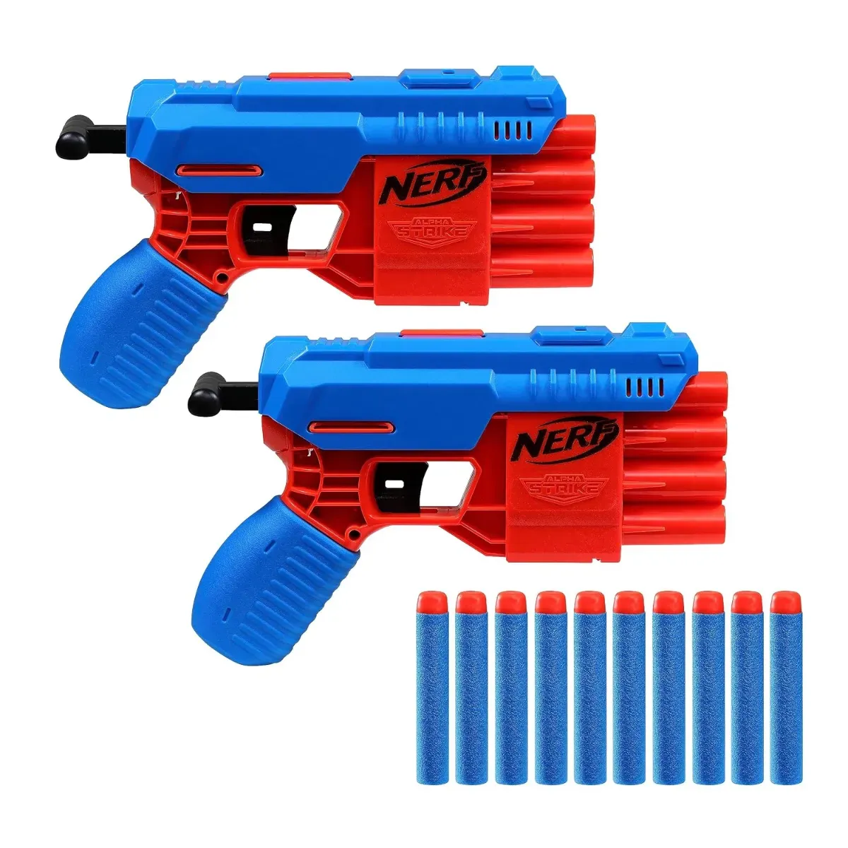 Nerf Alpha Strike Claw Dual QS-4 Blaster Set - Includes 2 Blasters and 10 Official Nerf Elite Darts - Each Blaster Fires 4 Darts in a Row photo 5