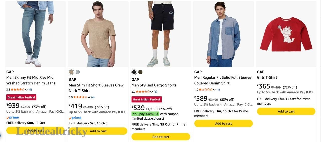 Gap Clothing Loot | Loot Deal Gap Clothing Loot | Loot Deal