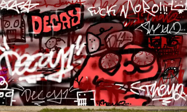 Graffiti artwork by DECAY