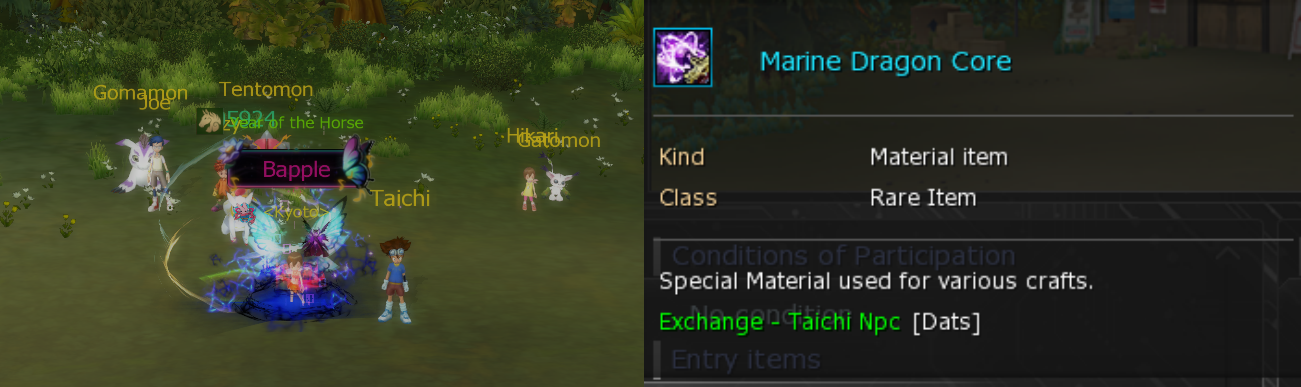 Marine Dragon Core + Dungeon MetalSeadramon