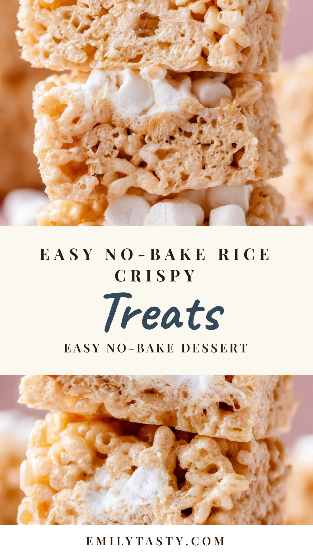 Discover how to make easy homemade rice crispy treats that are both chewy and delicious! With just 4 simple ingredients, these classic treats are perfect for satisfying your sweet tooth. Ideal for holiday baking, lunchbox snacks, or a quick dessert, these rice crispy treats are sure to please everyone. Perfect for sharing with friends or family. Click for the full recipe.