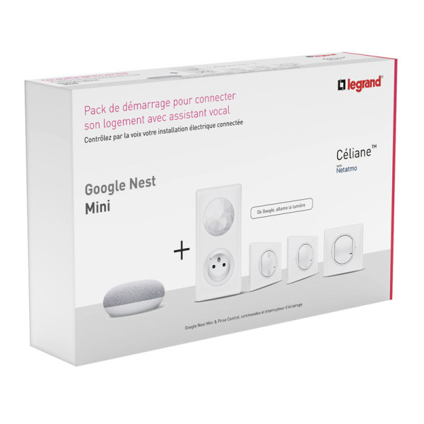 Pack de démarrage Céliane with Netatmo avec Google Home Mini