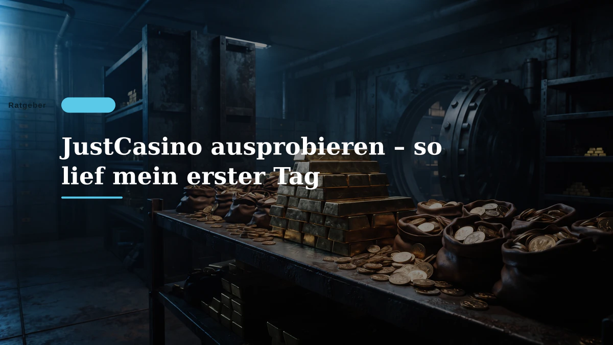 JustCasino ausprobieren – so lief mein erster Tag