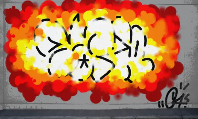 Graffiti artwork by Sark