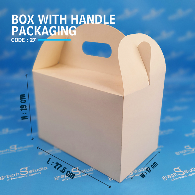Box with handle packaging