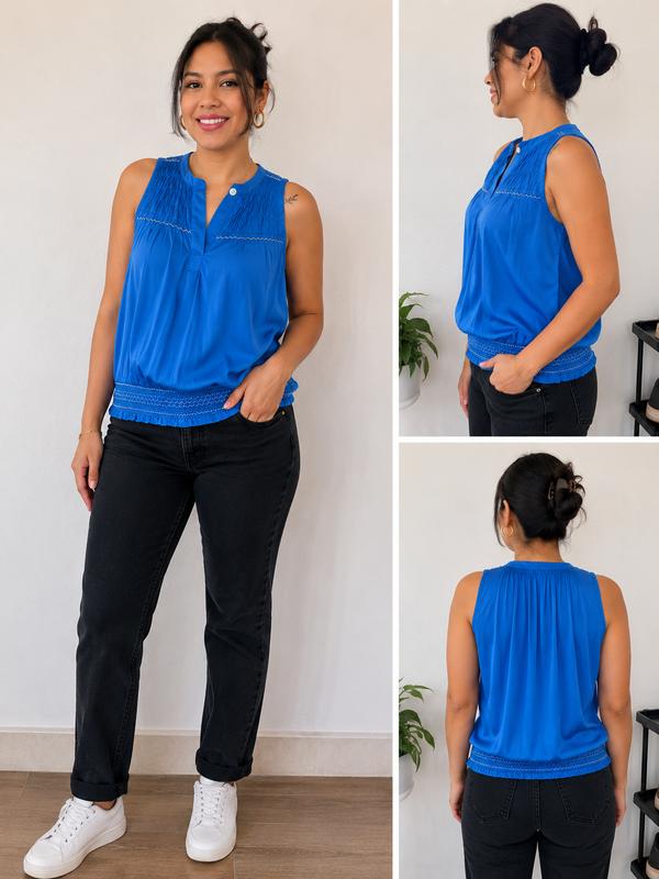 Camisa azul Marca:Sfera Talla S