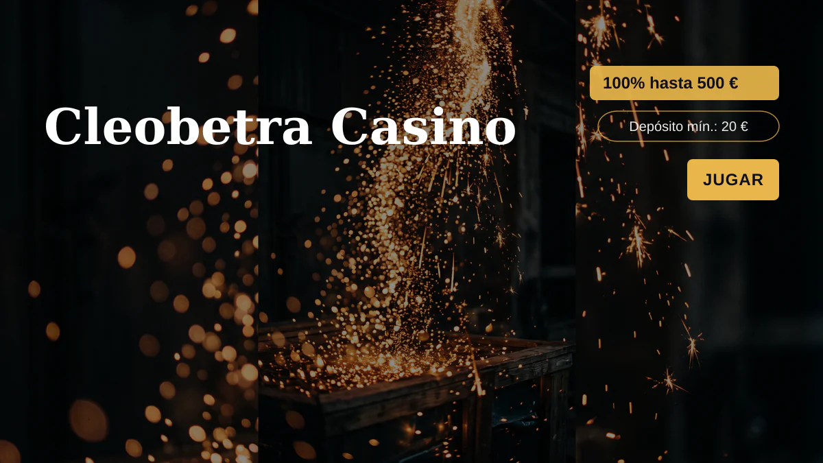 Cleobetra Casino — bono de bienvenida 100% hasta 500 € + 200 FS, pagos: Visa, Mastercard, Skrill, Neteller, Paysafecard