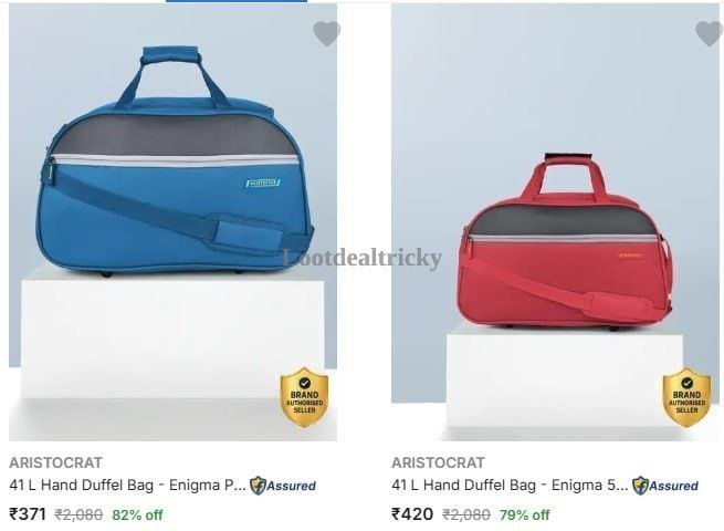Aristocrat Duffle Bags – Just ₹371 | Exclusive Sale Discount Aristocrat Duffle Bags – Just ₹371 | Exclusive Sale Discount