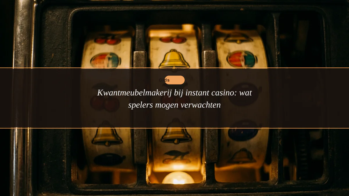 Kwantmeubelmakerij bij instant casino: wat spelers mogen verwachten