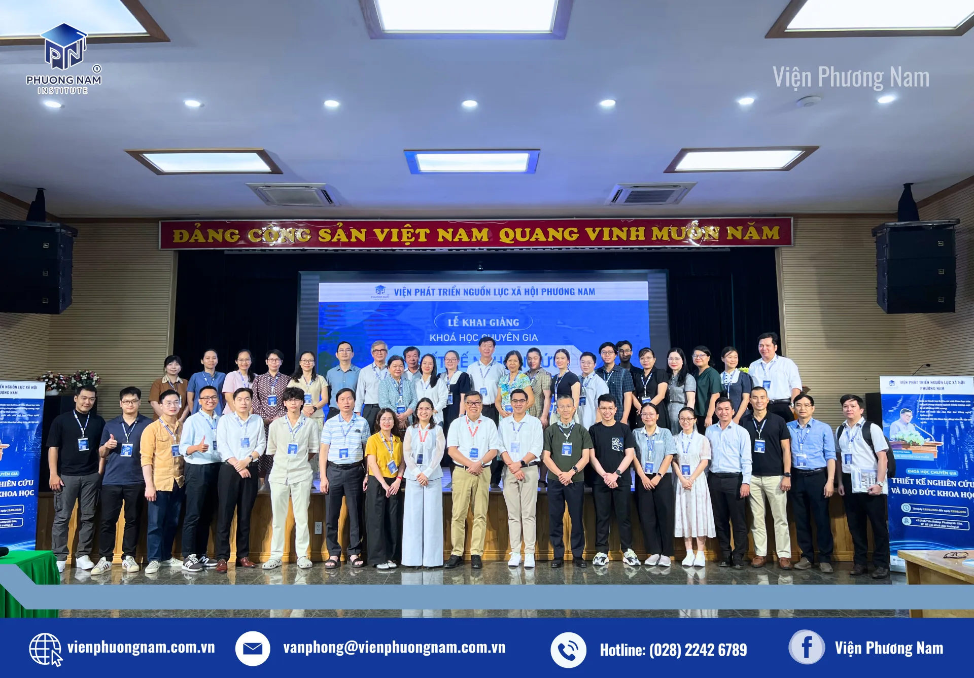 KHAI GIẢNG KHOÁ HỌC CHUYÊN GIA “THIẾT KẾ NGHIÊN CỨU VÀ ĐẠO ĐỨC KHOA HỌC”: HƠN 110 HỌC VIÊN CÙNG HƯỚNG ĐẾN CON ĐƯỜNG KHOA HỌC MINH BẠCH VÀ NÂNG TẦM CHẤT LƯỢNG CÔNG BỐ