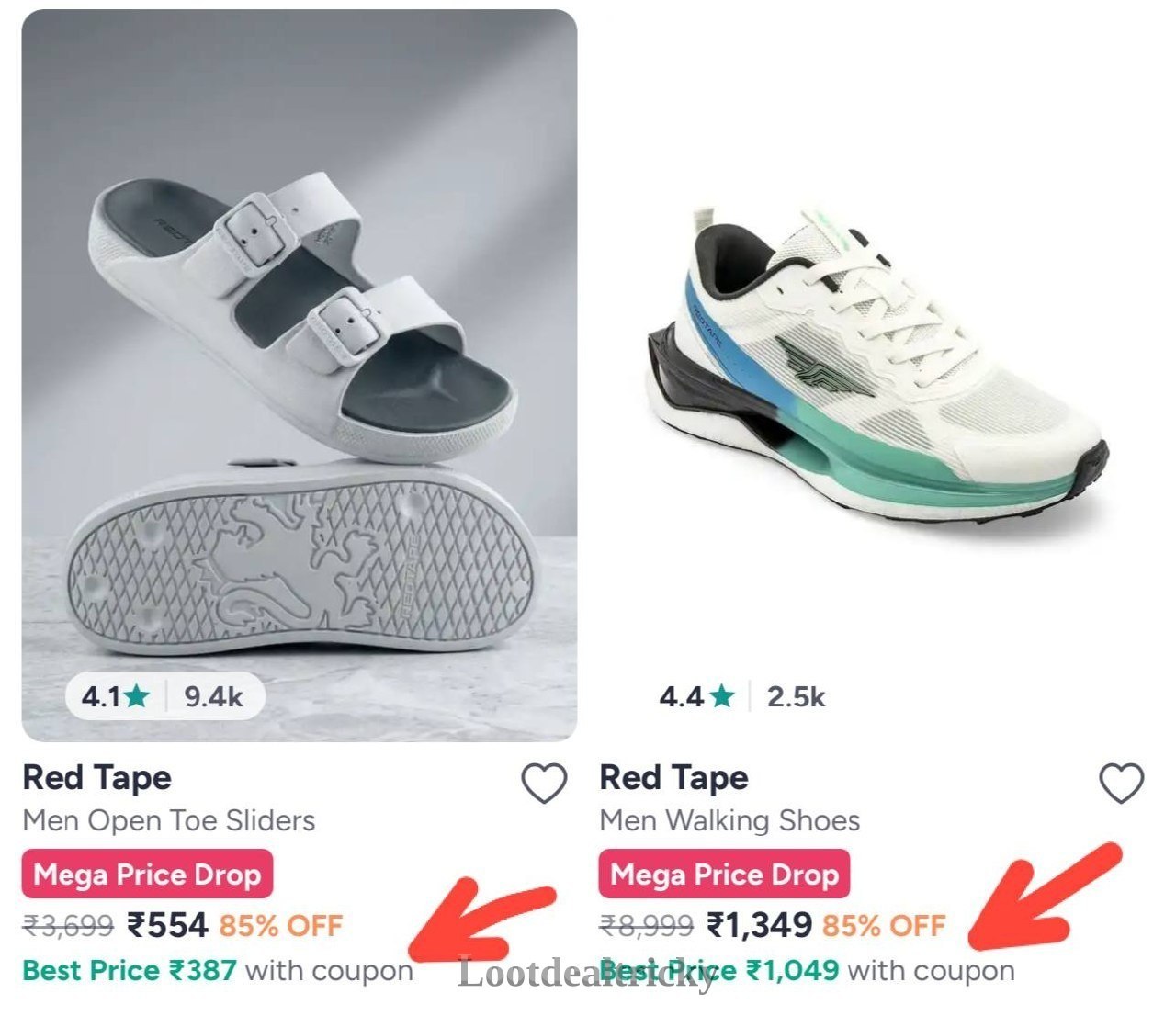 Red Tape Shoes – Best Deal Online @ ₹86 (86%)