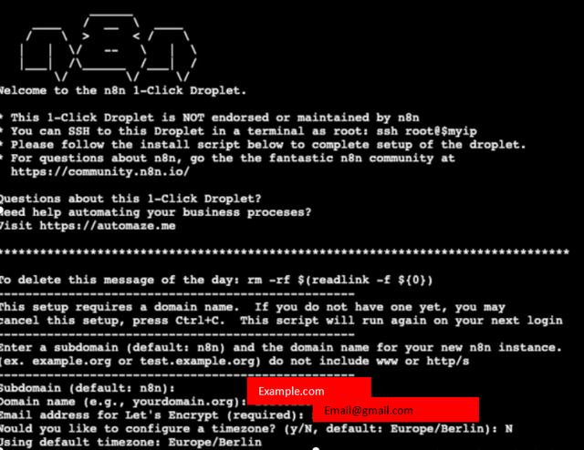 Console setup questions