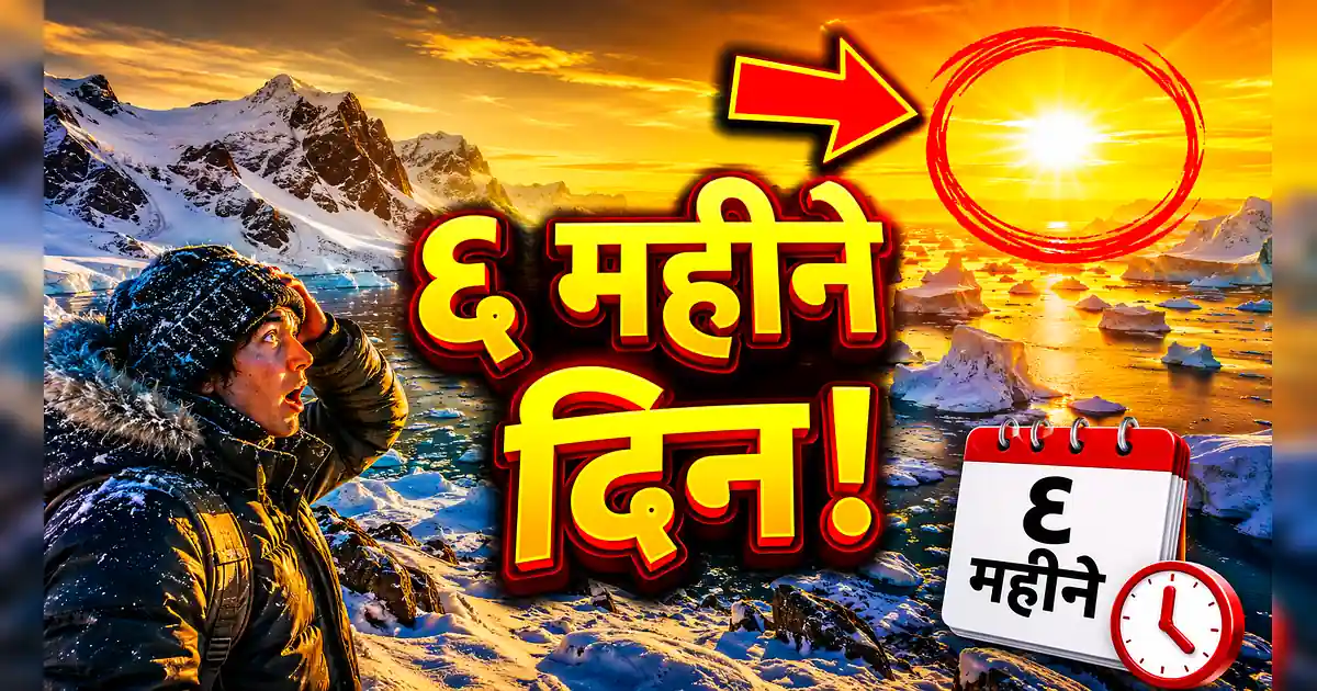 नॉर्वे का रहस्य: यहाँ 6 महीने तक क्यों नहीं डूबता सूरज? जानिए सच - A Man In A Winter Outfit Is Looking At The Sun And Mountains
