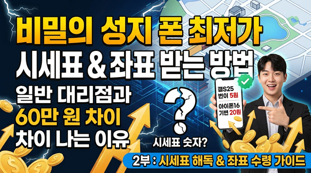대전휴대폰성지 시세표 해독 및 좌표 수령 가이드