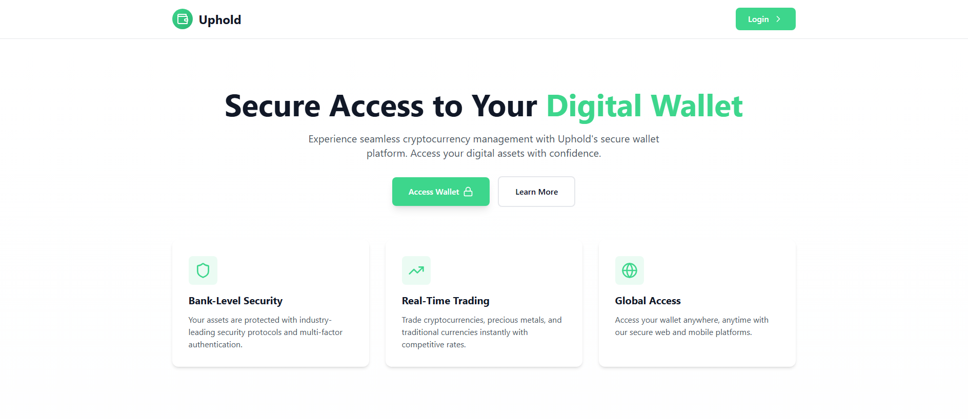 Screenshot of secure-uphold-login.created.app