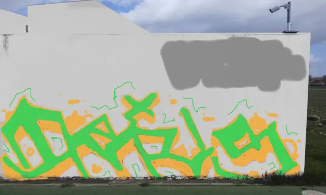 Graffiti artwork by TRUS