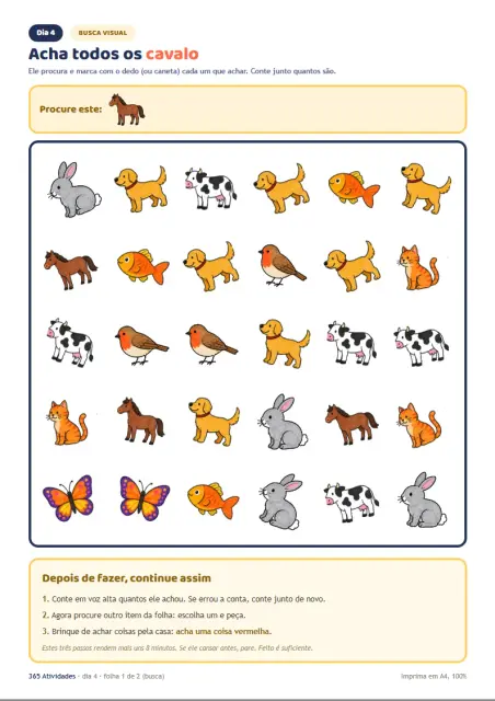 Ficha de busca visual