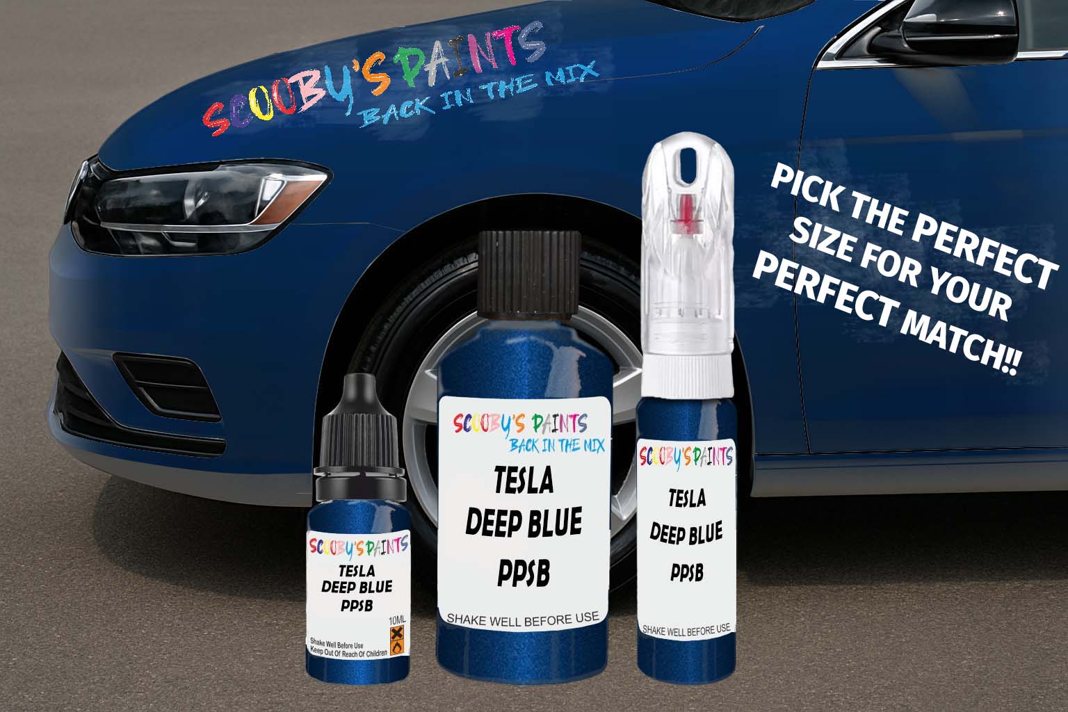 Scooby’s Paints – Tesla Triple Touch-Up