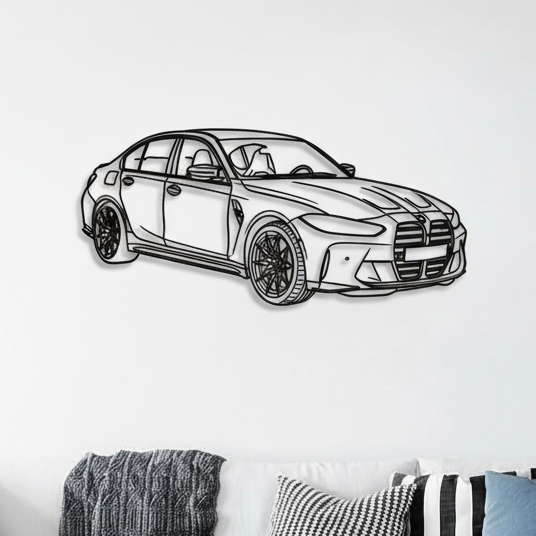 Wall after with BMW M3 art