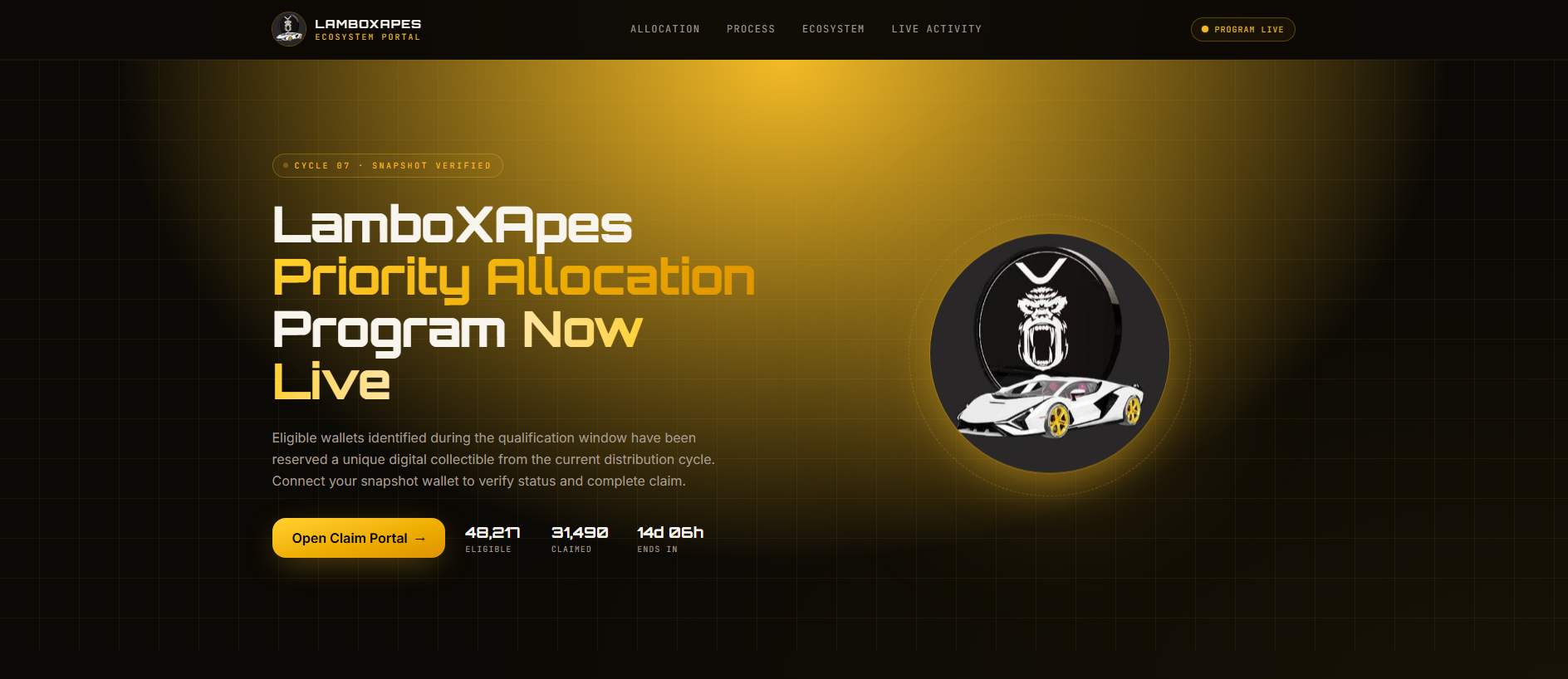 Screenshot of lamboxapes-allocation.com