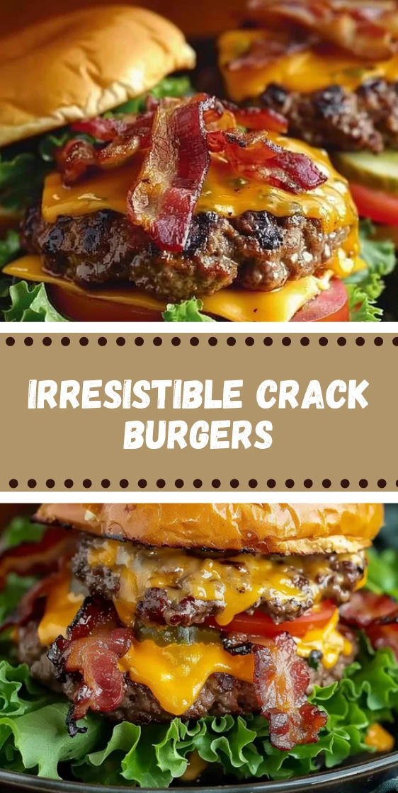 Irresistible Crack Burgers with Bacon and Cheddar