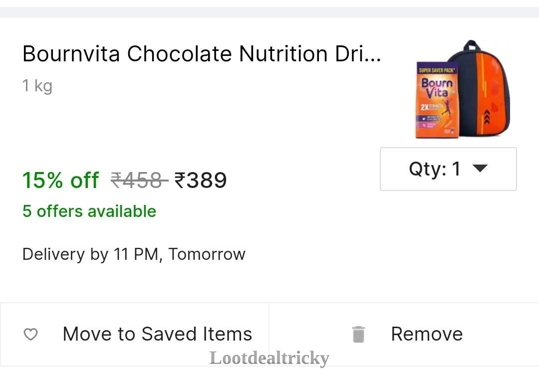 Grab Bournvita 1kg – Excellent Saving Offer @ 359 Grab Bournvita 1kg – Excellent Saving Offer @ 359