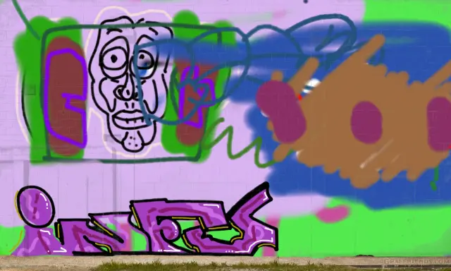 Graffiti artwork by infu
