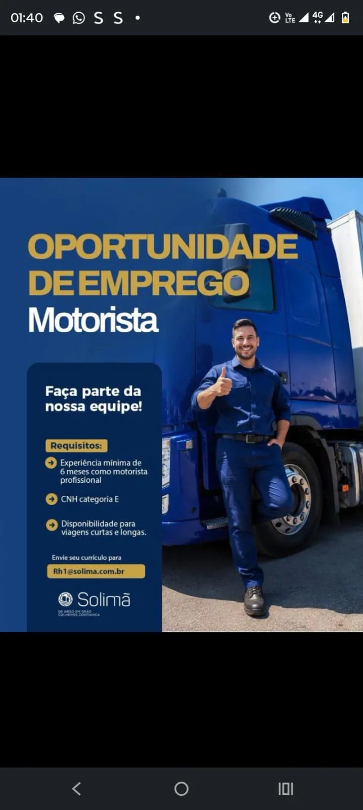 Vaga Para Motorista