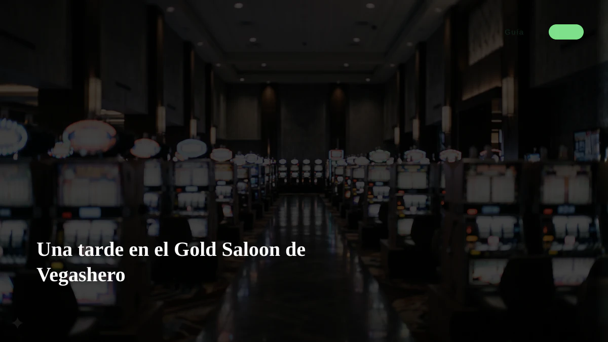 Una tarde en el Gold Saloon de Vegashero