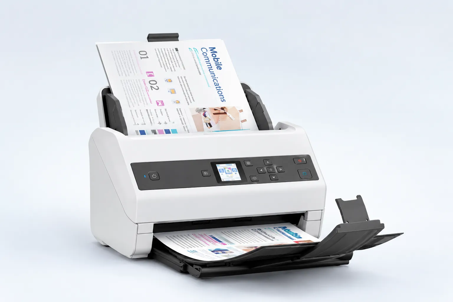 Epson WorkForce DS-870 A4 65ppm Auto Feed OCR Document Scanner — 65ppm Production-Grade Scanner, Ready Stock