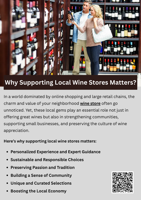 Supporting your local wine store helps strengthen the community, sustain small businesses, and promote regional wineries. Local stores often offer personalized recommendations, unique selections, and expert knowledge you won’t find in big chains. By shopping locally, wine lovers enjoy quality products while contributing to a more sustainable and connected neighborhood economy. To know more visit here https://www.goharvestmarket.com/our-story/beer-wine-and-spirits/
