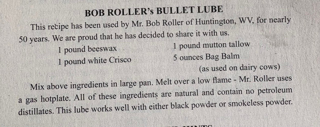 Bullet lube