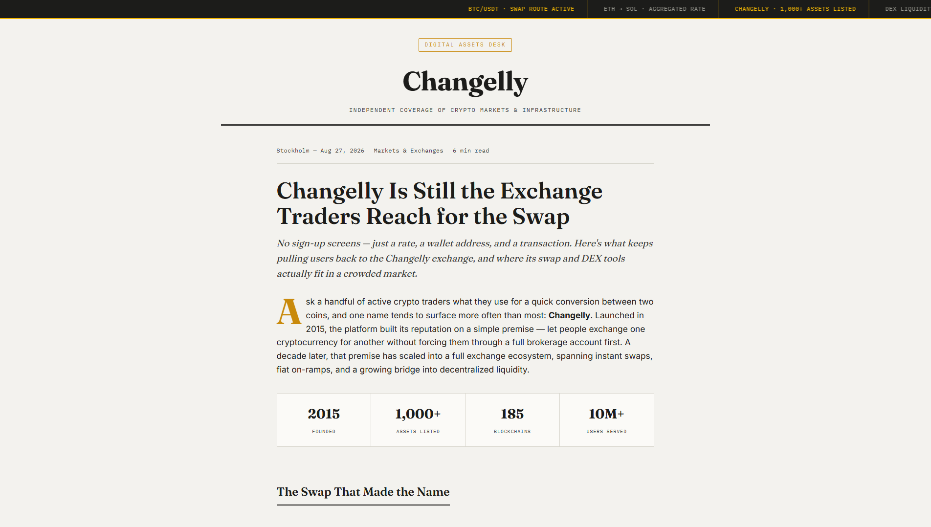 Stored capture of changelly-en.com