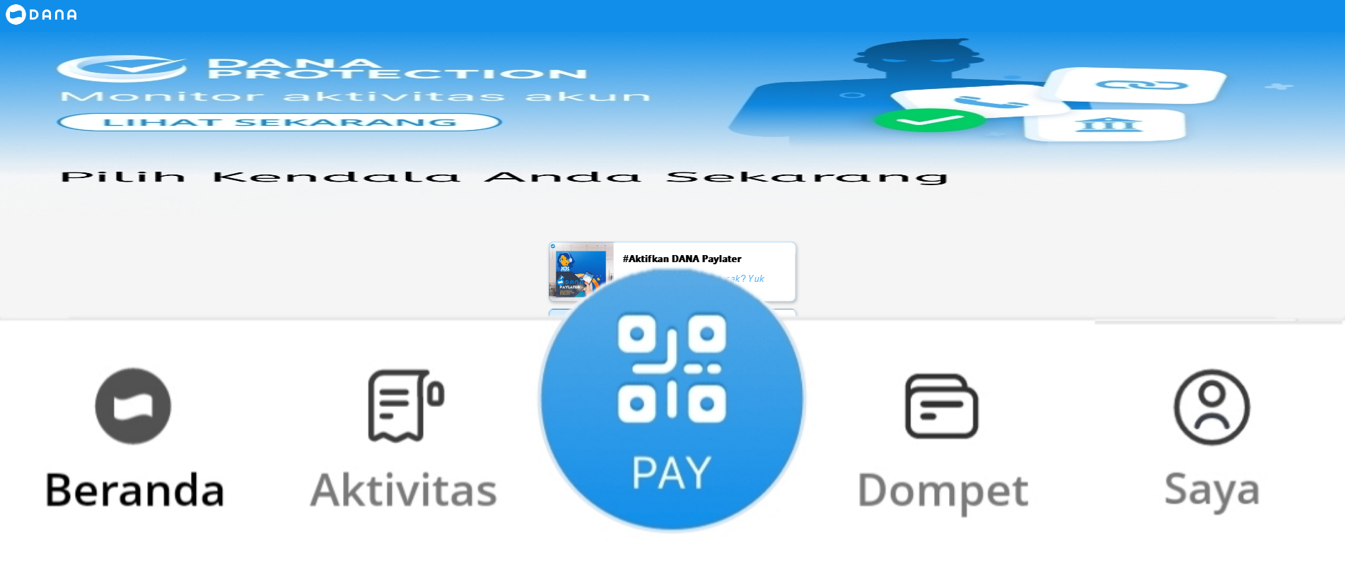 Forensic screenshot of aktiffkan-paylater.rqq.my.id showing the phishing page layout