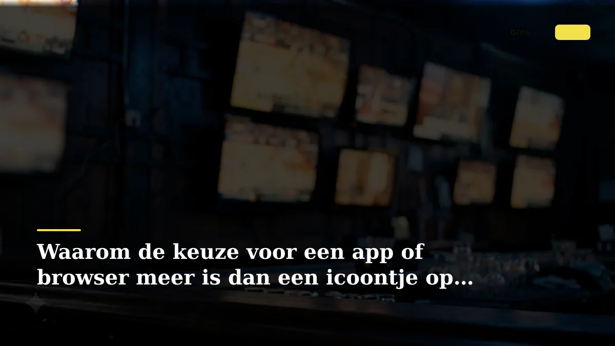 Waarom de keuze voor een app of browser meer is dan een icoontje op je scherm