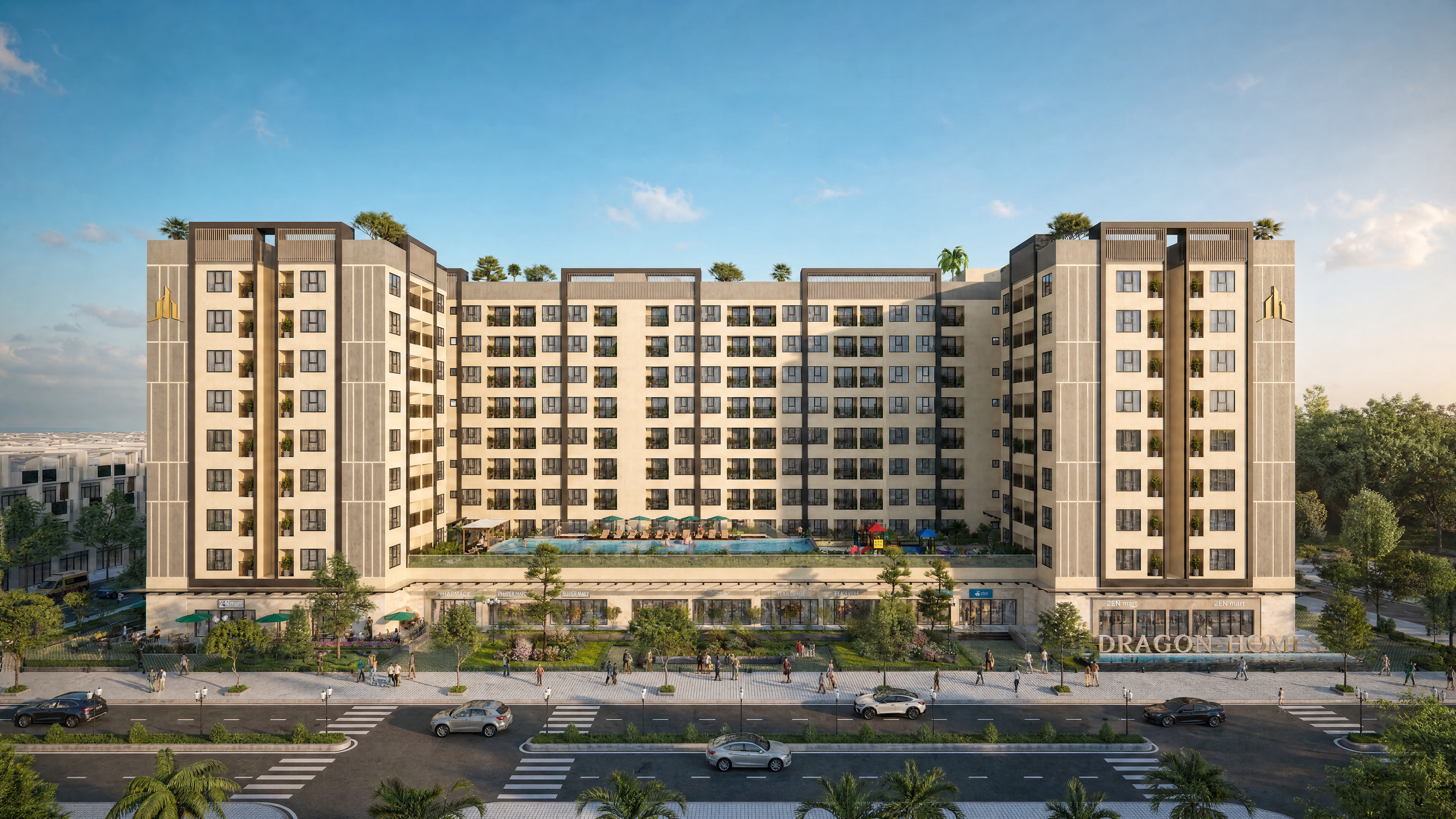 Phối cảnh tổng thể dự án Dragon Homes