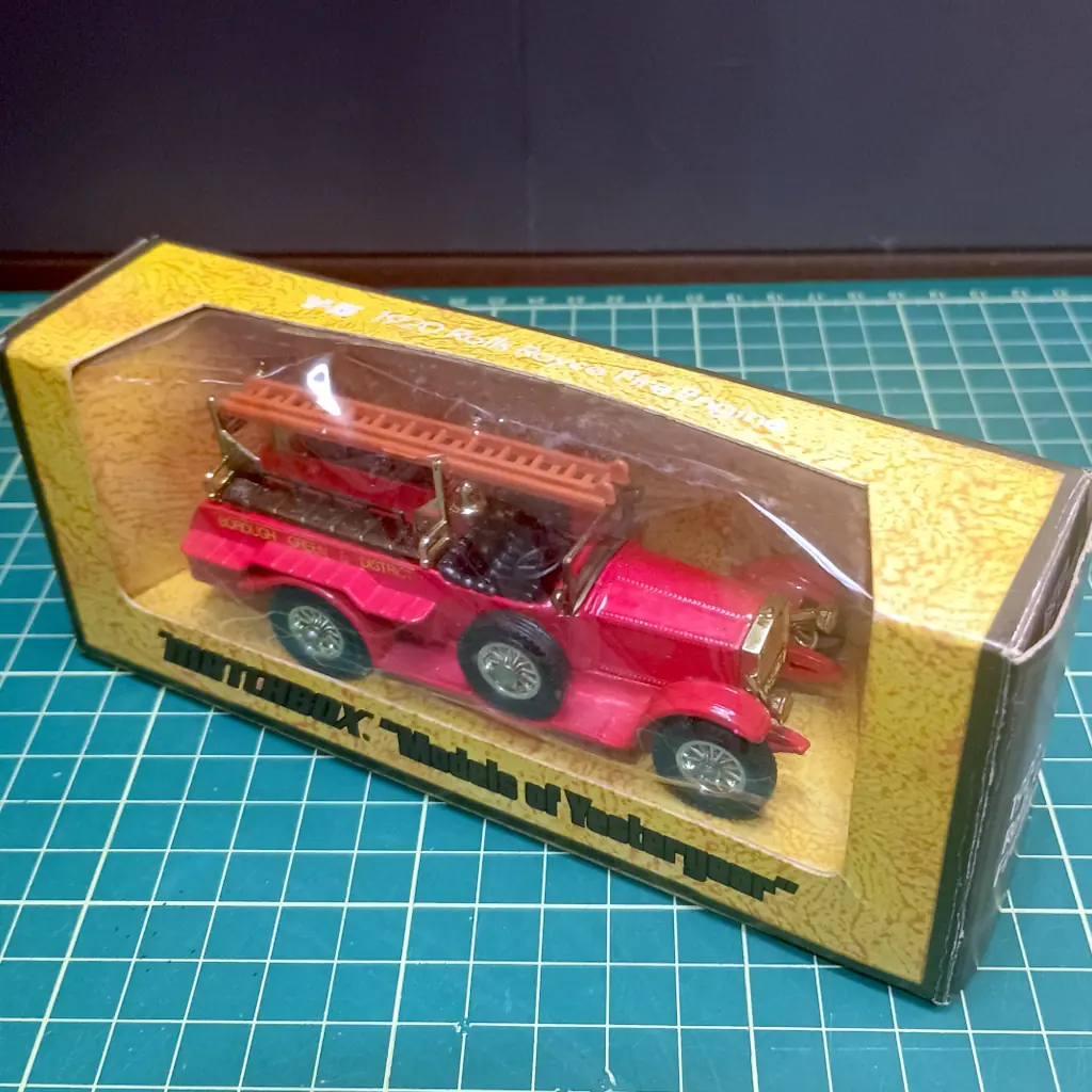 Caminhão de Bombeiros Rolls Royce 1920 Matchbox Antigo Y-6 1:48 Models of Yesteryear – Inglaterra - Foto 3