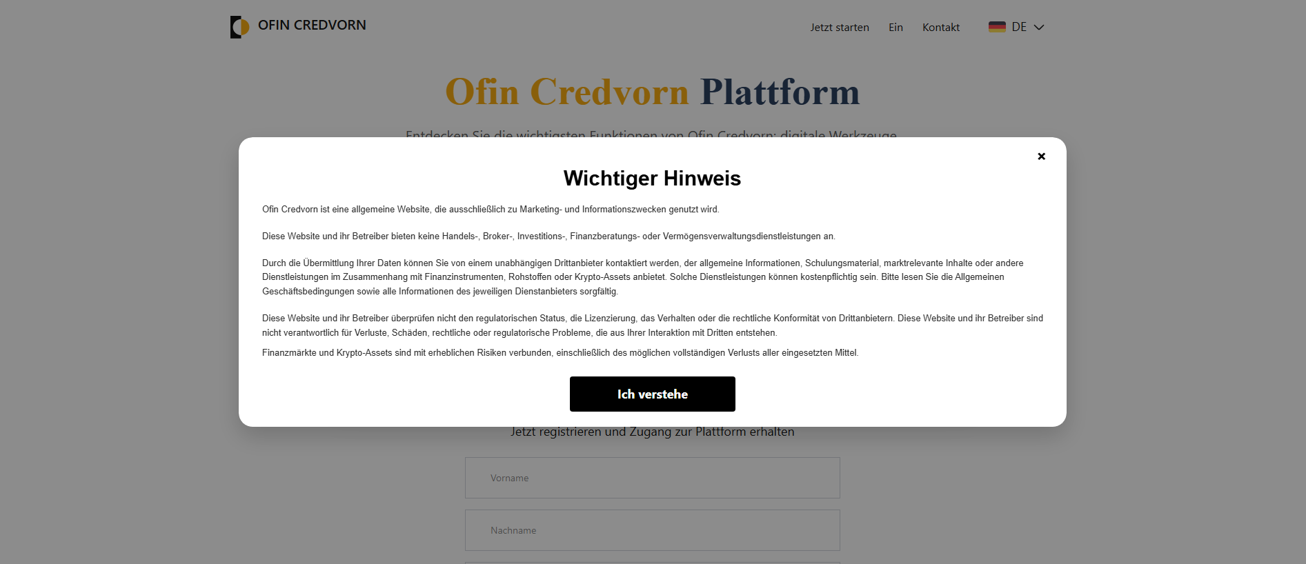 Stored capture of ofincredvorn-de.live