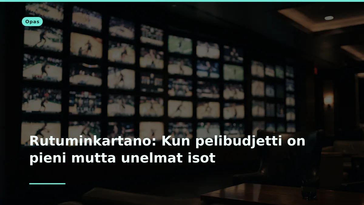 Rutuminkartano: Kun pelibudjetti on pieni mutta unelmat isot
