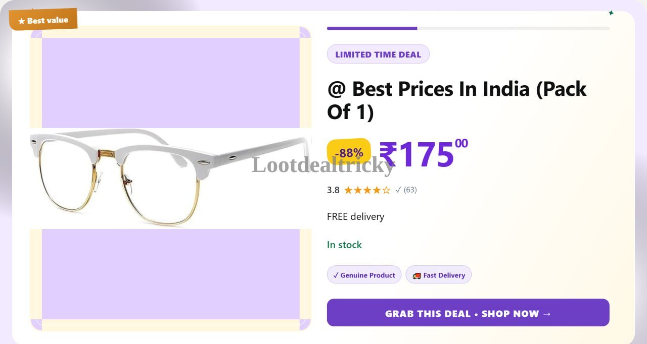   the Studded Clubmaster – Just ₹175 | Exclusive Sale Discount